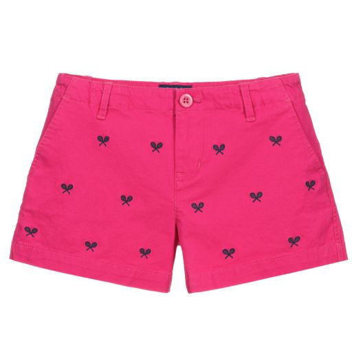Polo Ralph Lauren-Teen Girls Pink Logo Shorts | Childrensalon Outlet