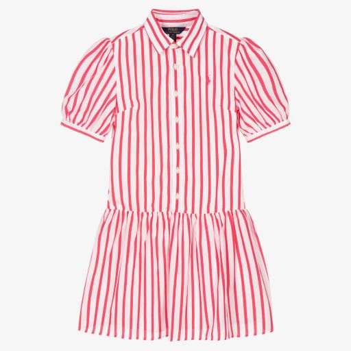 Polo Ralph Lauren-Pinkes Teen Hemdkleid für Mädchen | Childrensalon Outlet