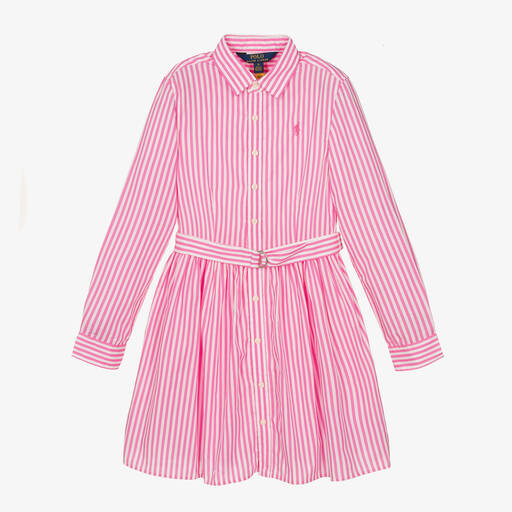 Polo Ralph Lauren-Rosa Teen Hemdkleid für Mädchen | Childrensalon Outlet