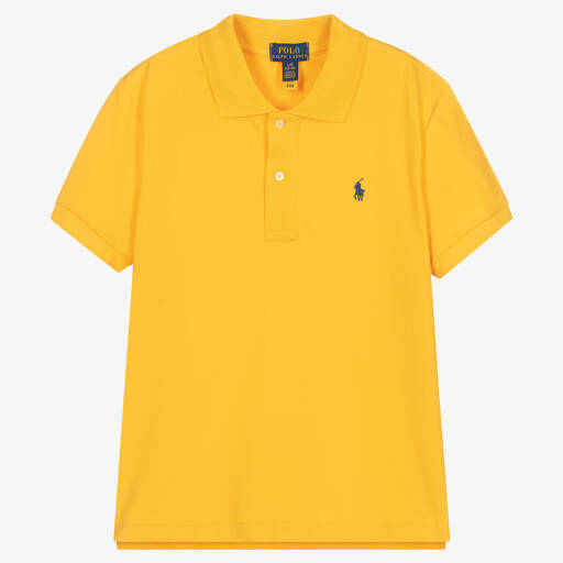 Polo Ralph Lauren-Teen Girls Yellow Polo Shirt | Childrensalon Outlet