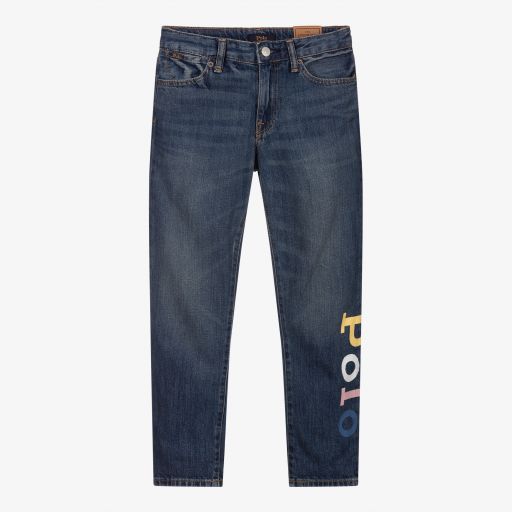 Polo Ralph Lauren-Teen Mid-Blue Denim Jeans | Childrensalon Outlet