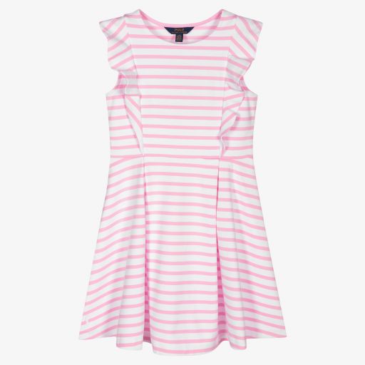 Ralph Lauren-Платье в розовую полоску для подростков | Childrensalon Outlet