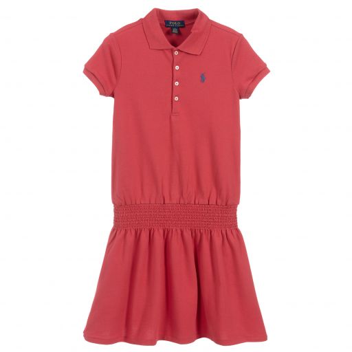 Поло Ralph Lauren-Teen Red Logo Polo Dress | Childrensalon Outlet