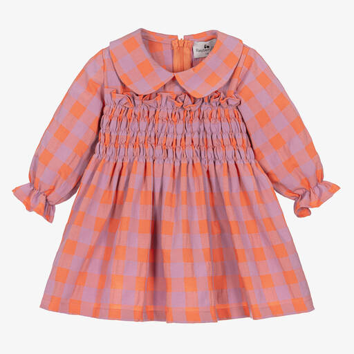 RaspberryPlum-Robe vichy rose et violette bébé | Childrensalon Outlet