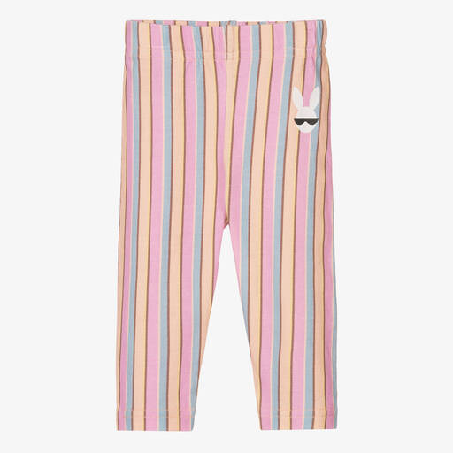 RaspberryPlum-Baby Girls Purple Striped Leggings | Childrensalon Outlet