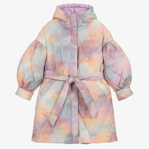 RaspberryPlum-Girls Lilac Purple Cloudy Sky Coat | Childrensalon Outlet