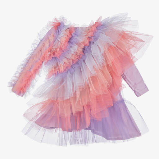 RaspberryPlum-Girls Multicolour Tulle Layered Dress | Childrensalon Outlet