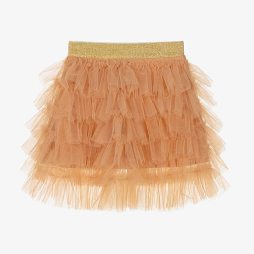 RaspberryPlum-Girls Peach Tulle Party Skirt | Childrensalon Outlet