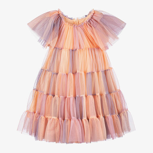 RaspberryPlum-Girls Pink Ombré Tulle Dress | Childrensalon Outlet