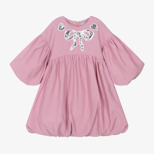 RaspberryPlum-Girls Puffball Pink Dress | Childrensalon Outlet