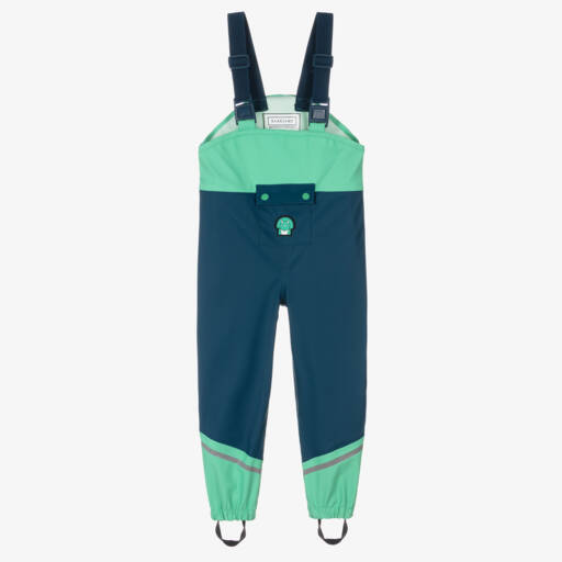 Roarsome-Boys Green Dinosaur Rain Trousers | Childrensalon Outlet