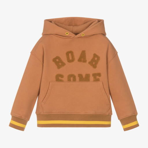 Roarsome-هودي أطفال برتقالي من القطن العضوي | Childrensalon Outlet