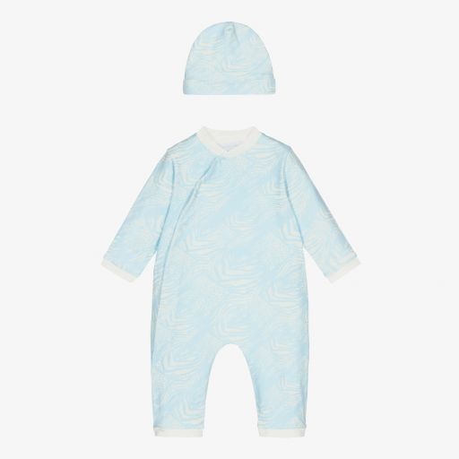 Roberto Cavalli-Strampler-Set in Blau und Elfenbein (B) | Childrensalon Outlet