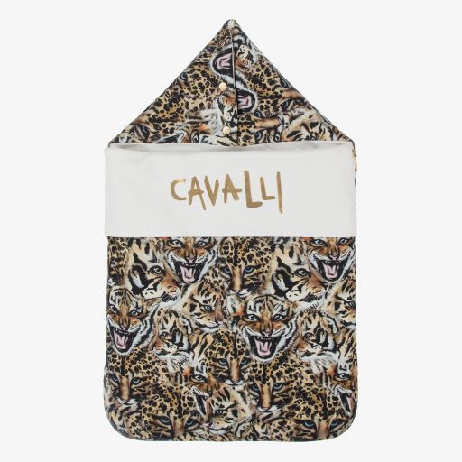 Roberto Cavalli-Nid d'ange en coton Félin (70 cm) | Childrensalon Outlet