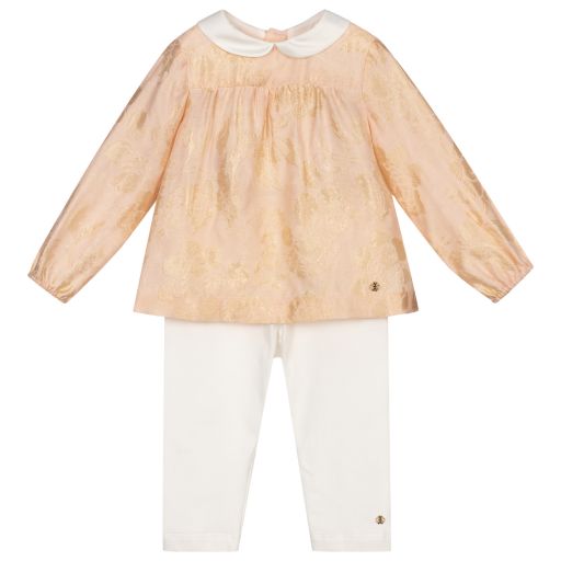 Roberto Cavalli-Pink & Ivory Outfit Set | Childrensalon Outlet
