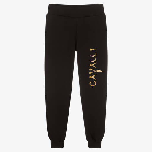 Roberto Cavalli-Teen Girls Black Fang Joggers | Childrensalon Outlet