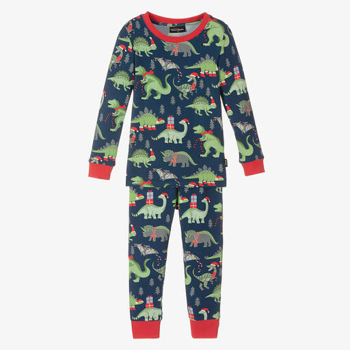 Rock Your Baby-Blue Dino Greetings Pyjamas | Childrensalon Outlet