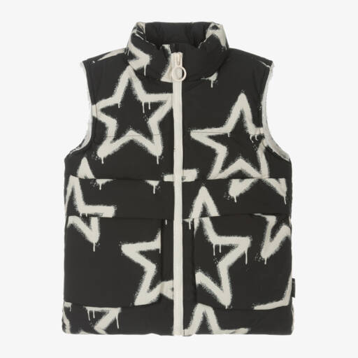 Rock Your Baby-Boys Black Star Sherpa Vest | Childrensalon Outlet