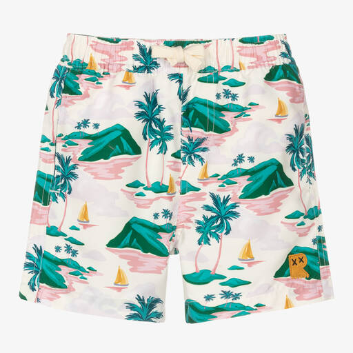 Rock Your Baby-Boys Ivory Island Hopping Swim Shorts | Childrensalon Outlet