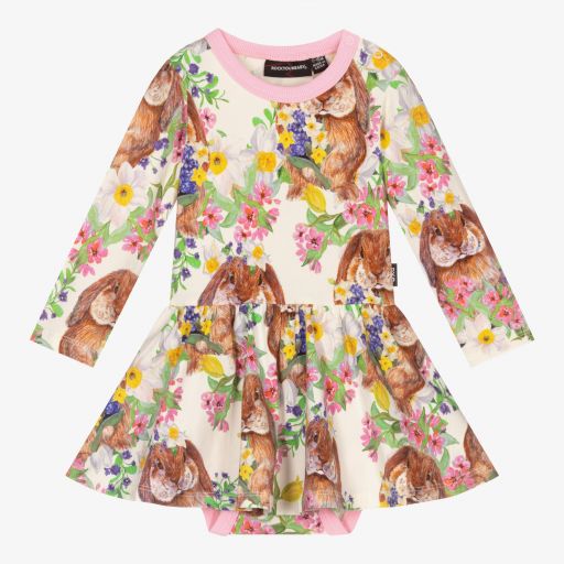 Rock Your Baby-Floral Bunny Baby Dress | Childrensalon Outlet