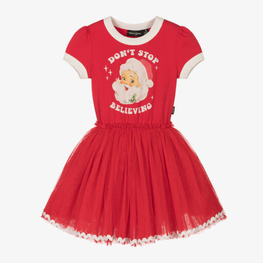 Rock Your Baby-Girls Festive Red Jersey Tulle Dress | Childrensalon Outlet