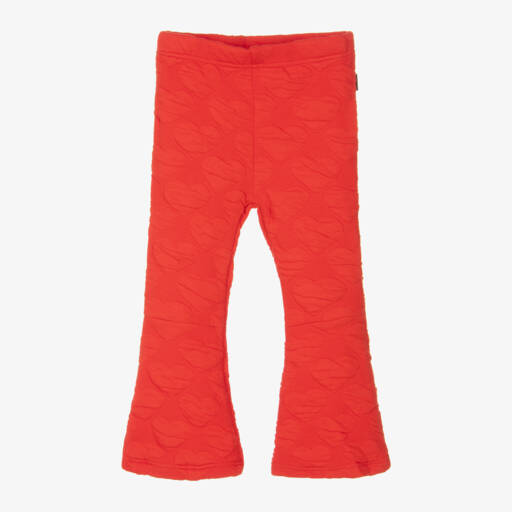 Rock Your Baby-Girls Flared Red Heart Trousers | Childrensalon Outlet
