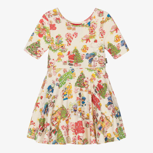 Rock Your Baby-Girls Ivory Strawberry Shortcake Festive Dress | Childrensalon Outlet