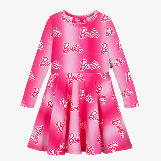 Rock Your Baby-Girls Pink Barbie Cotton Dress | Childrensalon Outlet