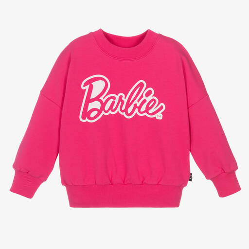 Rock Your Baby-Girls Pink Barbie Cotton Sweatshirt | Childrensalon Outlet