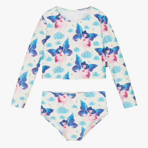 Rock Your Baby-Girls Pink & Blue Fairy Girls Tankini (UPF50+) | Childrensalon Outlet
