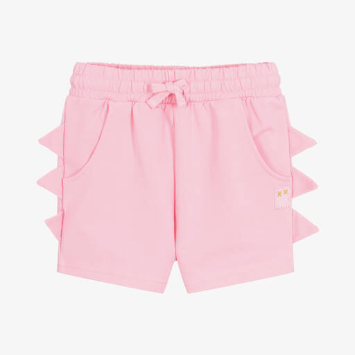 Rock Your Baby-Rosa Dinosaurier-Baumwollshorts | Childrensalon Outlet