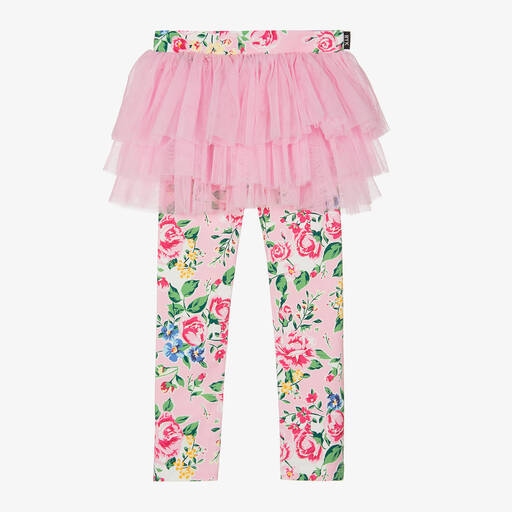 Rock Your Baby-Girls Pink Floral Print Tutu Leggings | Childrensalon Outlet