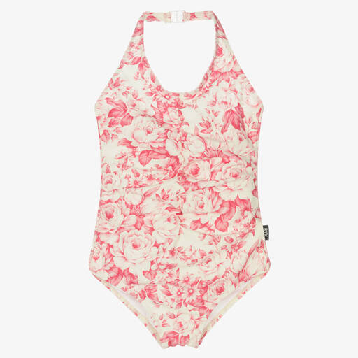 Rock Your Baby-Girls Pink Floral Toile Swimsuit (UPF50+) | Childrensalon Outlet