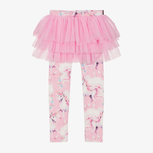 Rock Your Baby-Girls Pink Unicorn Tulle Leggings | Childrensalon Outlet