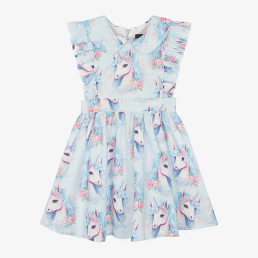 Rock Your Baby-Girls Sky Unicorn Ruffle Dress | Childrensalon Outlet