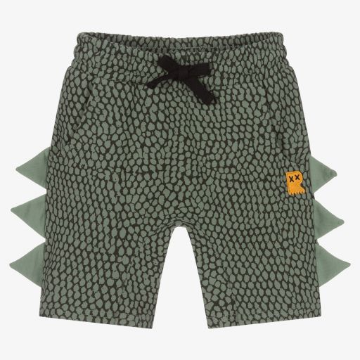 Rock Your Baby-Green Dino Scales Shorts | Childrensalon Outlet