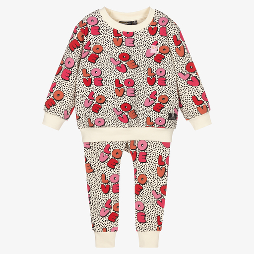 Rock Your Baby-Ivory Love to Love Tracksuit  | Childrensalon Outlet