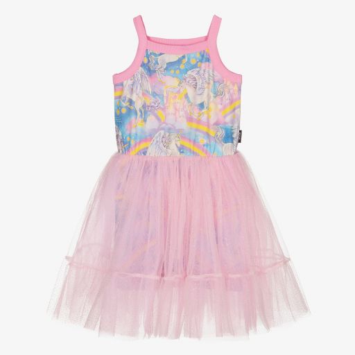 Rock Your Baby-Pink Rainbow Dreams Dress | Childrensalon Outlet