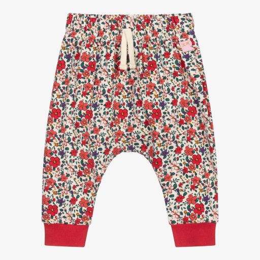 Rock Your Baby-Red Floral Baby Joggers | Childrensalon Outlet