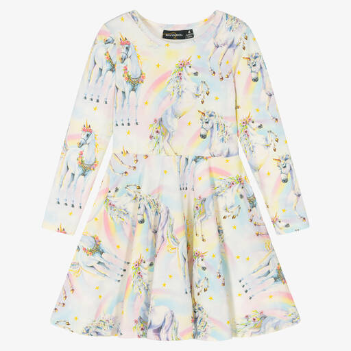 Rock Your Baby-Хлопковое платье пастельных тонов с единорогами | Childrensalon Outlet