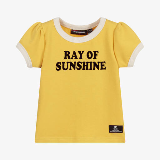 Rock Your Baby-Yellow Cotton Baby T-Shirt | Childrensalon Outlet