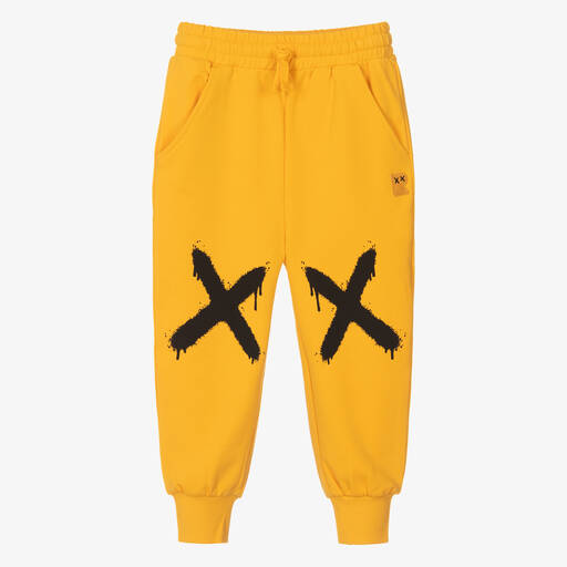 Rock Your Baby-Yellow Cotton Graffiti Joggers | Childrensalon Outlet
