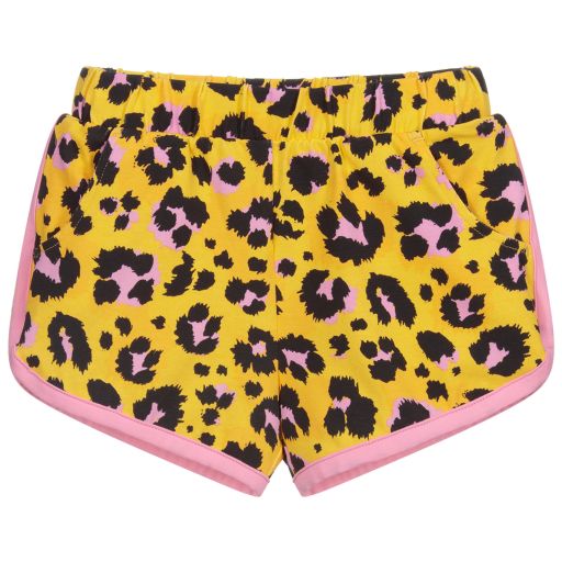 Rock Your Baby-Yellow Leopard Print Shorts  | Childrensalon Outlet