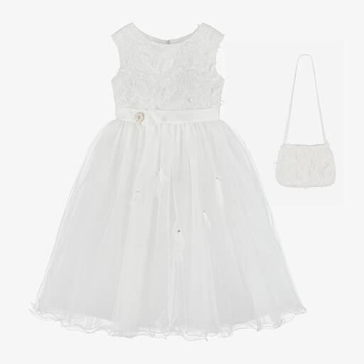Romano-Кремовый комплект с платьем из тюля для девочек | Childrensalon Outlet