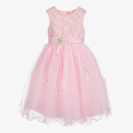 Romano-طقم فستان تول لون زهري | Childrensalon Outlet
