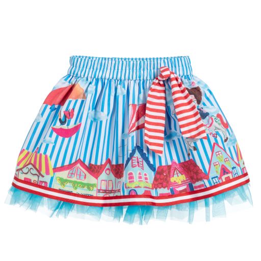 Rosalita Señoritas-Blue & White Striped Skirt | Childrensalon Outlet