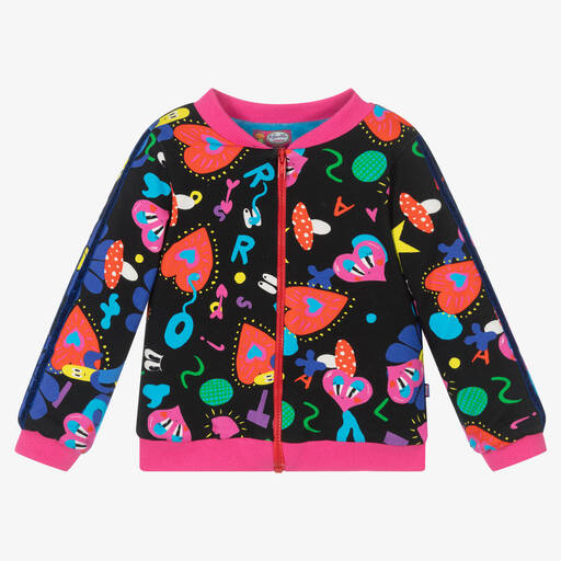 Rosalita Señoritas-Girls Black Cotton Zip-Up Top | Childrensalon Outlet