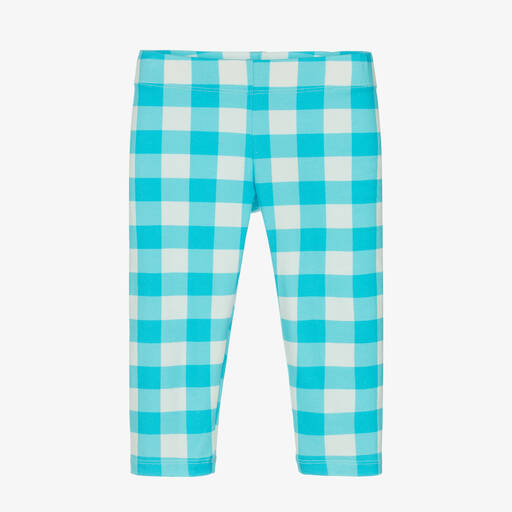 Rosalita Señoritas-Girls Blue Gingham Cotton Leggings | Childrensalon Outlet