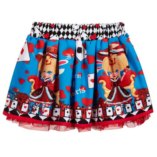 Rosalita Señoritas-Girls Blue & Red Jersey Skirt | Childrensalon Outlet