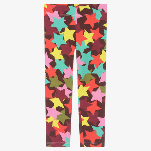 Rosalita Señoritas-Stern-Baumwollleggings Burgunderrot | Childrensalon Outlet